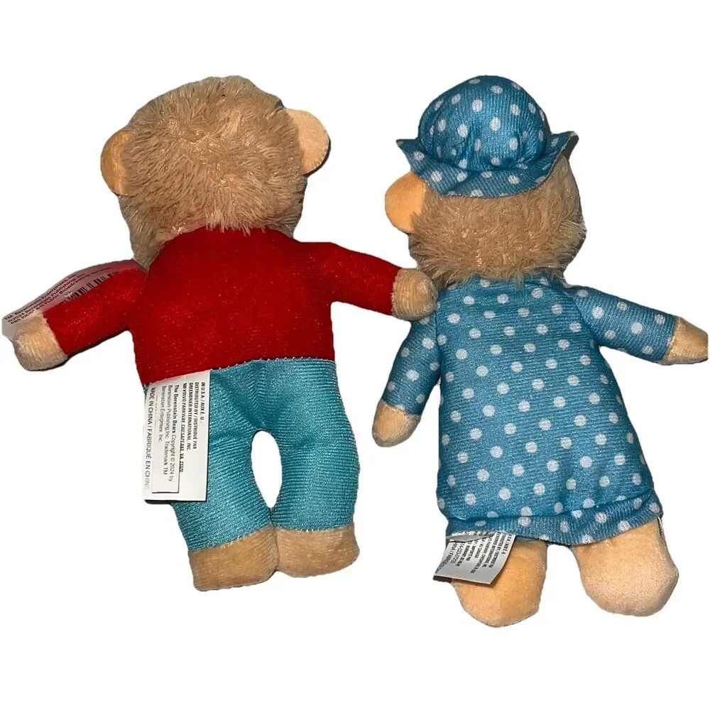 New 2024 The Berenstain Bears Mama & Brother Small Plush Teddy Bear PBS